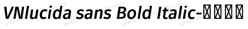 VNlucida sans Bold Italic字体转换